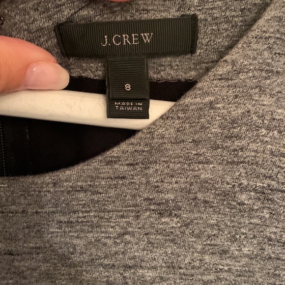 J Crew black and grey short sleeve dress size 8 - Picture 3 of 5